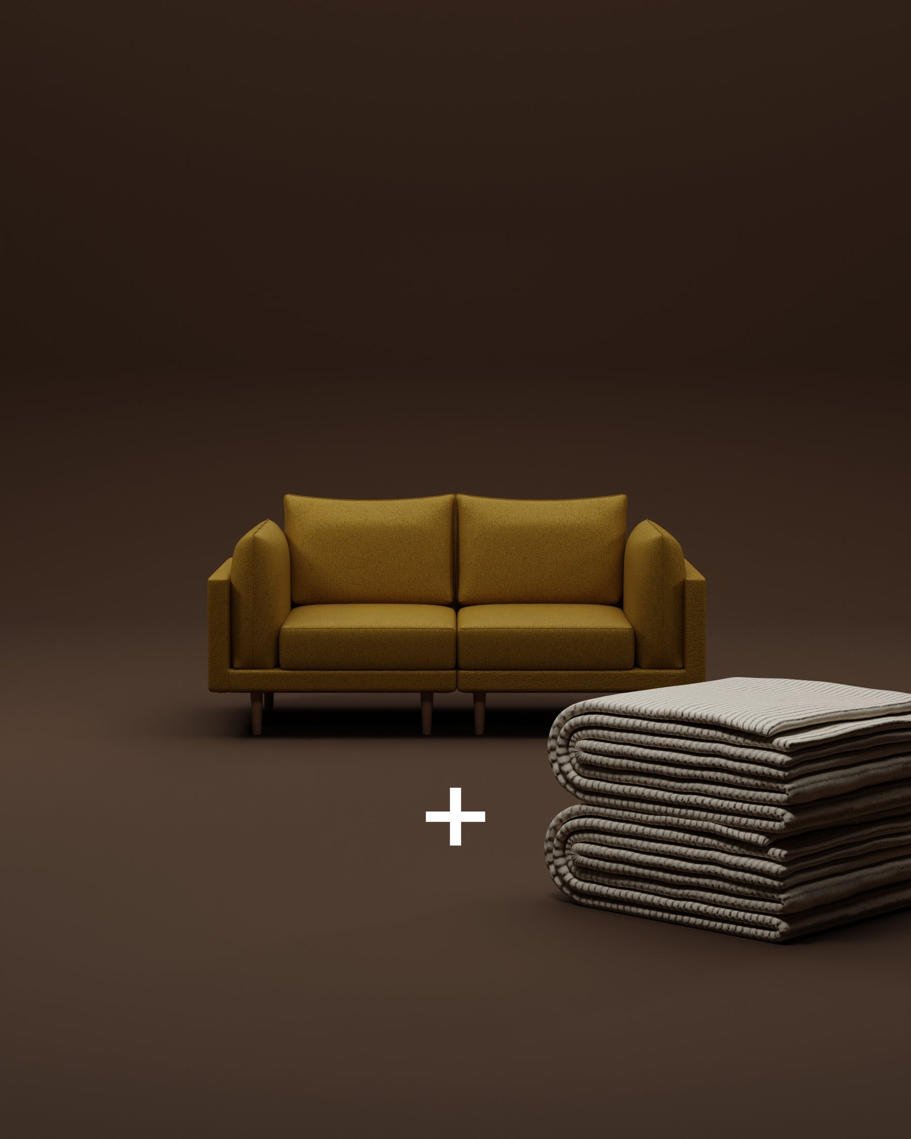 Modulares Sofa Donna 2-Sitzer mit Schlaffunktion