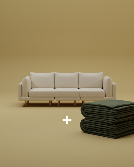 Modulares Sofa Donna 3-Sitzer mit Schlaffunktion