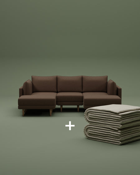 Modulares Sofa Donna U-Form mit Schlaffunktion
