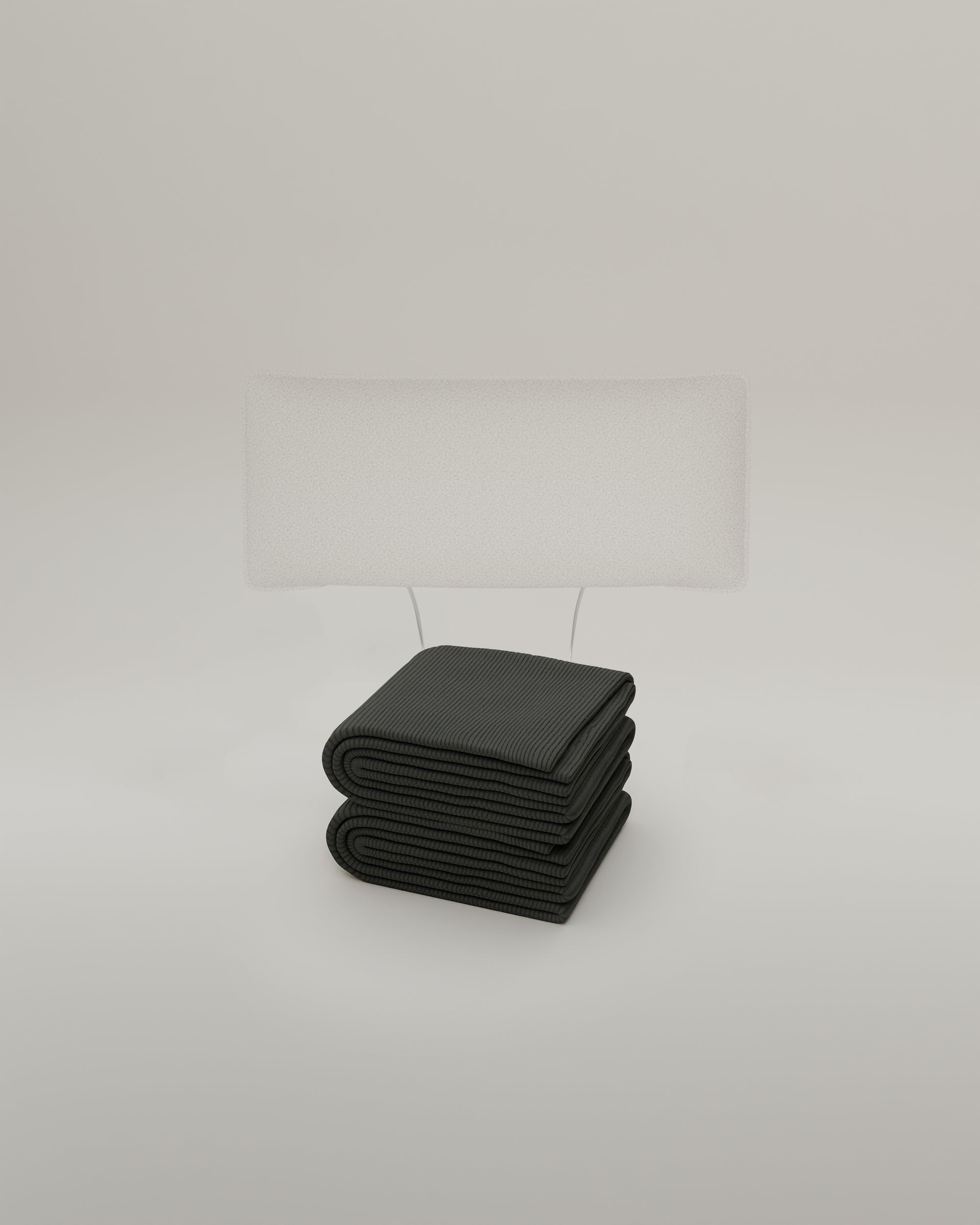 Fabric cover - headrest with seam