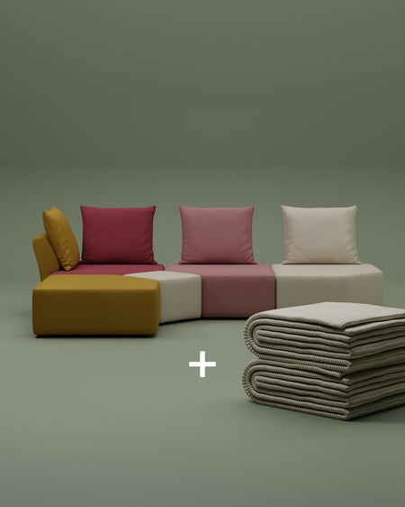 Special Edition Berry - Modulares Sofa Katrina