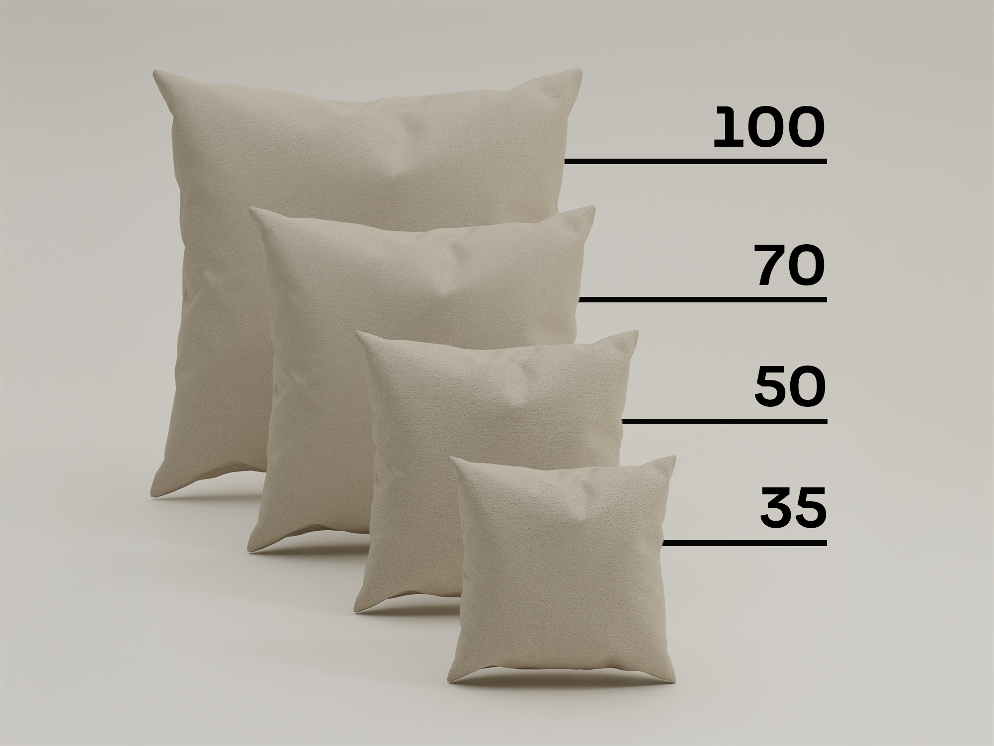 Decorative cushion Linea