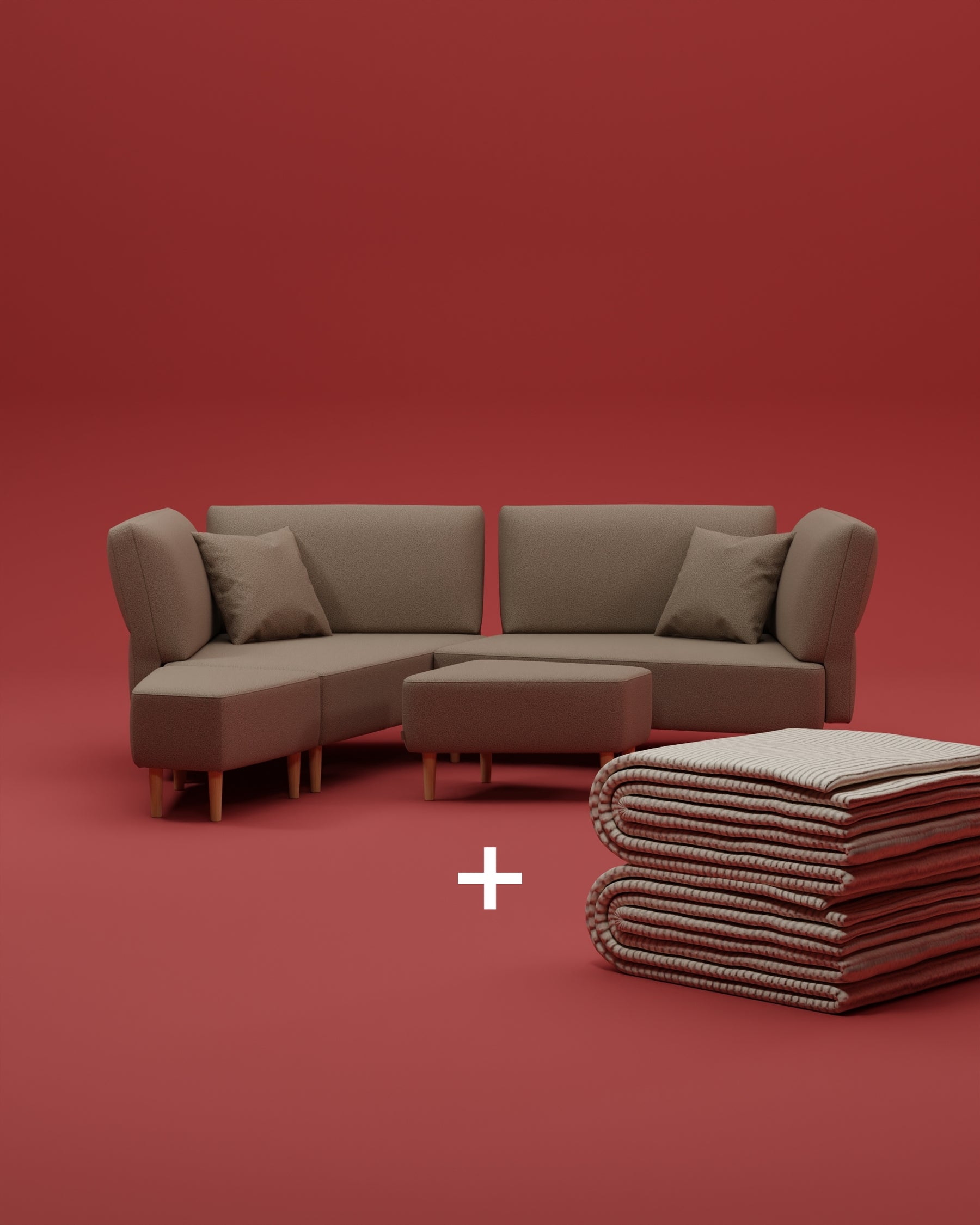 Modulares Sofa Mike mit Schlaffunktion