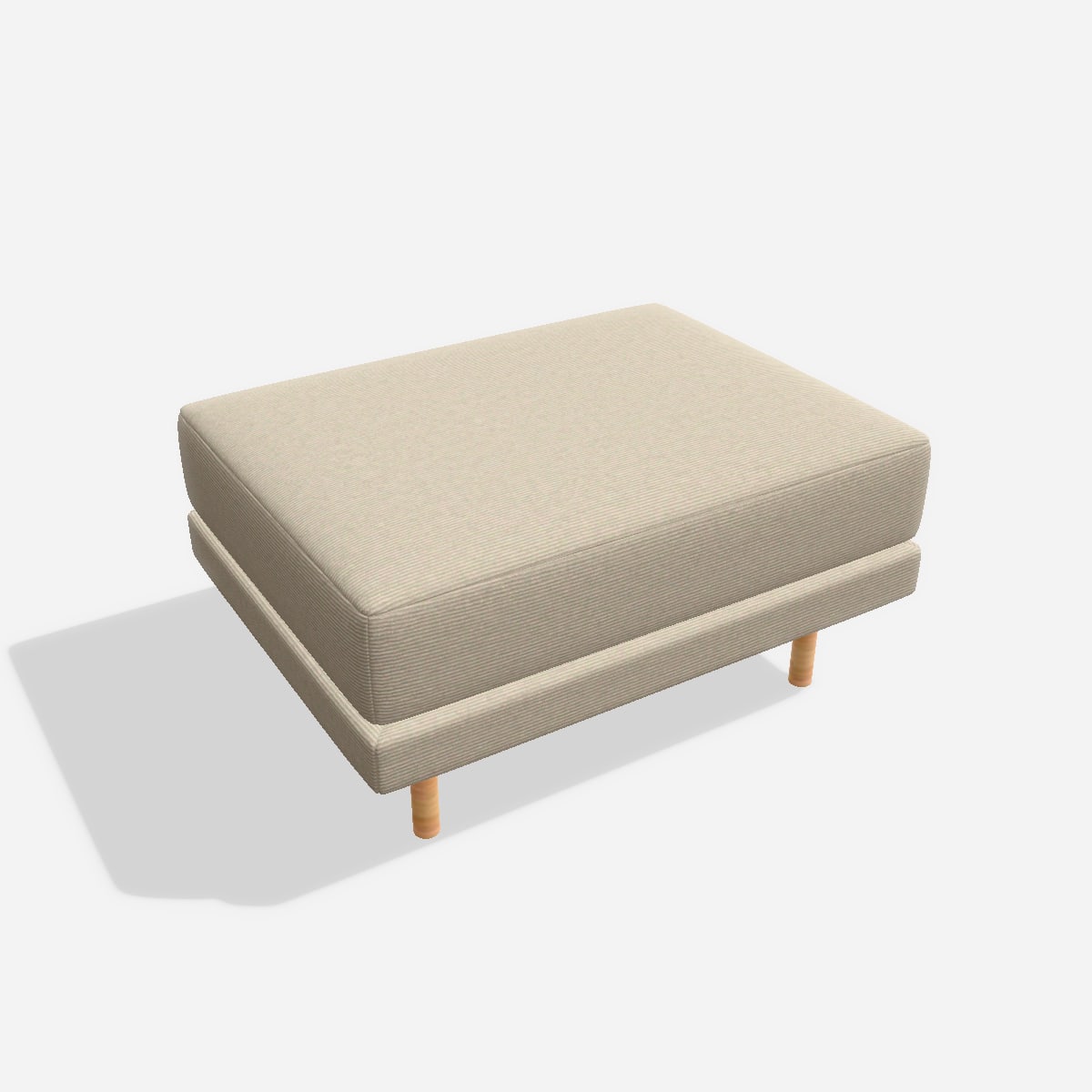 Donna Ottoman · Cord / Nata / Holzfüße
