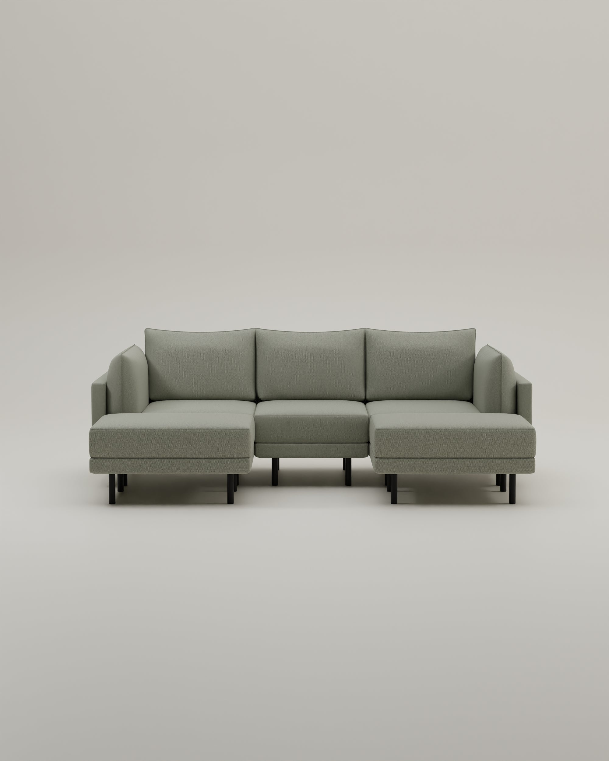Modulares Sofa Donna U-Form mit Schlaffunktion