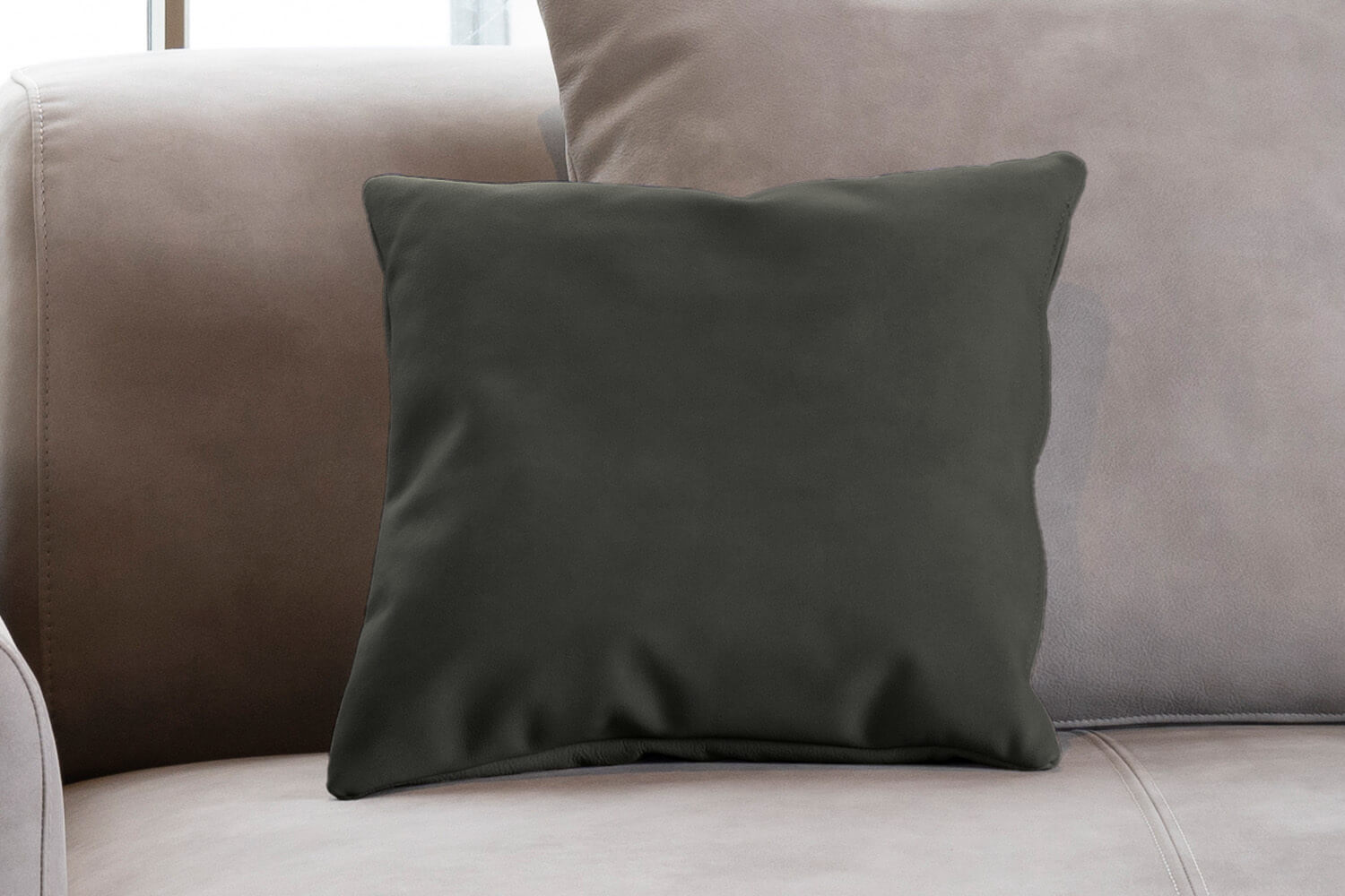 Outlet - Decorative cushion - Cord/velvet fabric