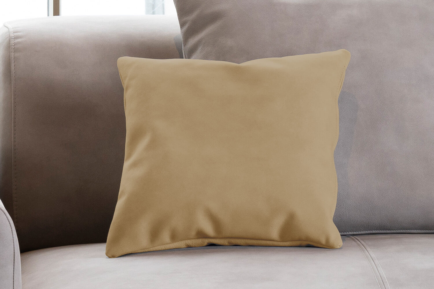 Outlet - Decorative cushion - Cord/velvet fabric