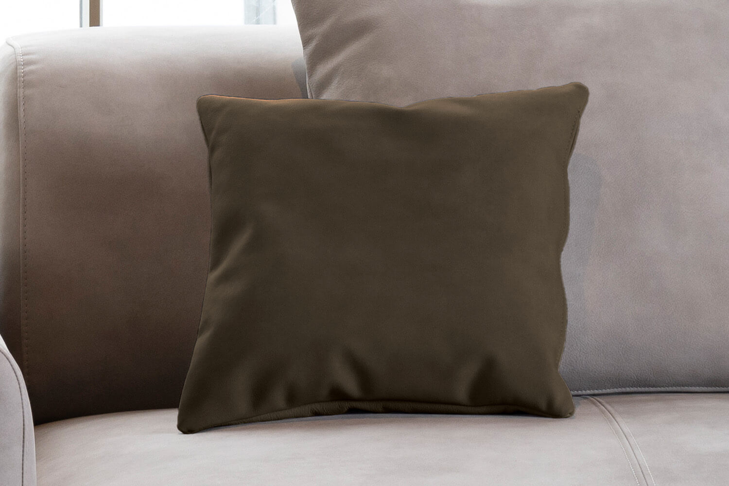 Outlet - Decorative cushion - Cord/velvet fabric