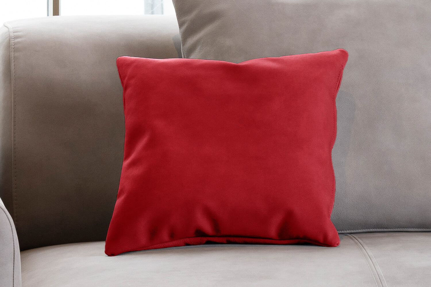 Outlet - Decorative cushion - Cord/velvet fabric