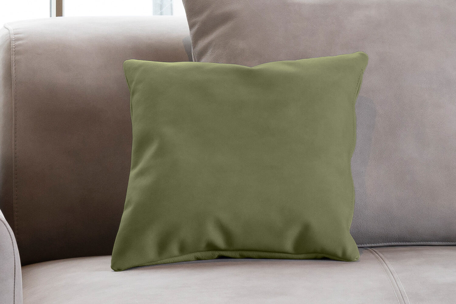 Outlet - Decorative cushion - Cord/velvet fabric