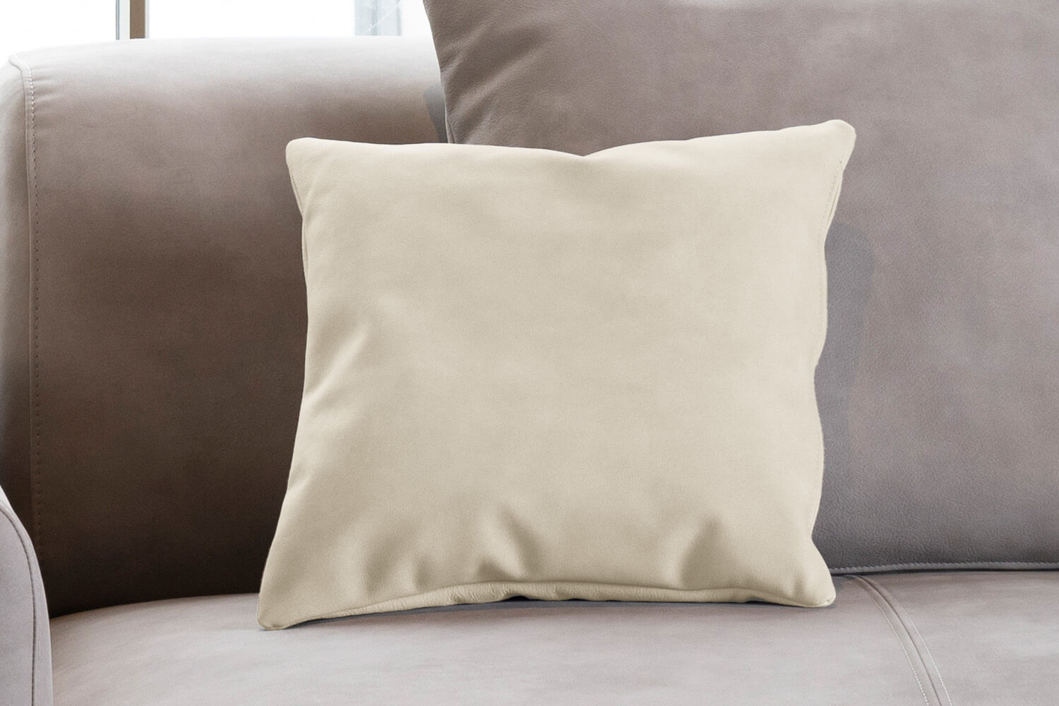 Outlet - Decorative cushion - Cord/velvet fabric