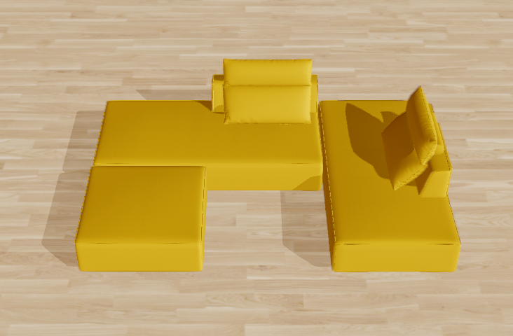 Louis L modular sofa with sleep function