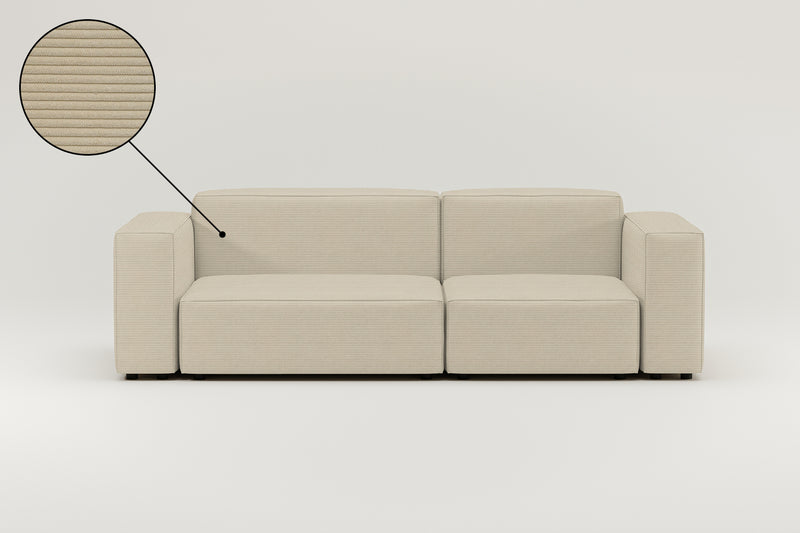 Modulares Sofa Harvey 3-Sitzer mit Schlaffunktion