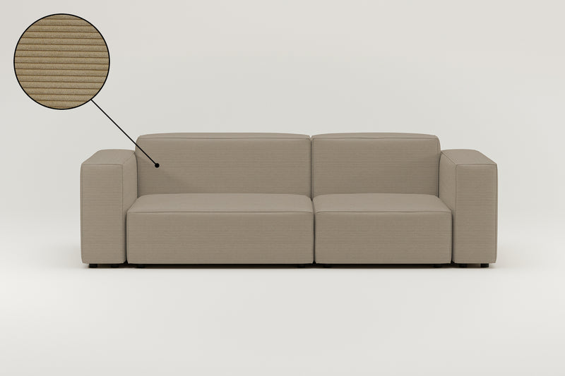 Modulares Sofa Harvey 3-Sitzer mit Schlaffunktion