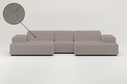 Modulares Sofa Nina U-Form / Wohnlandschaft mit Schlaffunktion