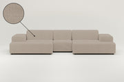 Modulares Sofa Nina U-Form / Wohnlandschaft mit Schlaffunktion