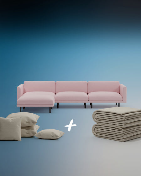 Modulares Sofa Aera Ecksofa mit Schlaffunktion 3 in 1 Set