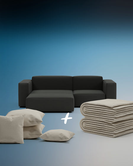 Modulares Ecksofa Harvey 3-Sitzer mit Schlaffunktion 3 in 1 Set