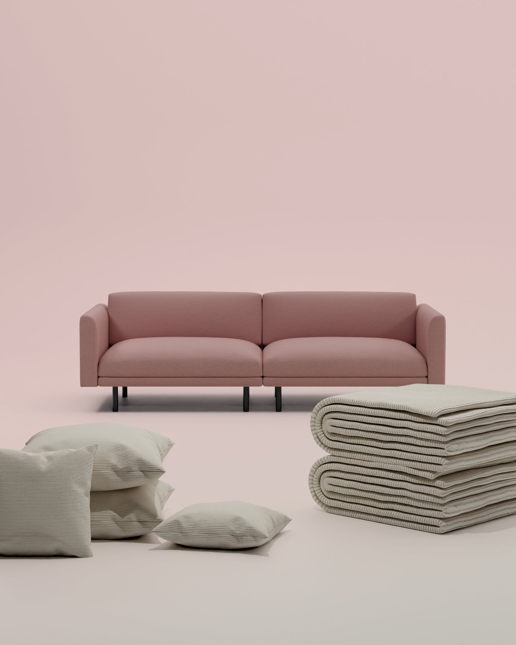 3 in 1 set modular sofa Aera 2.5-seater with sleep function