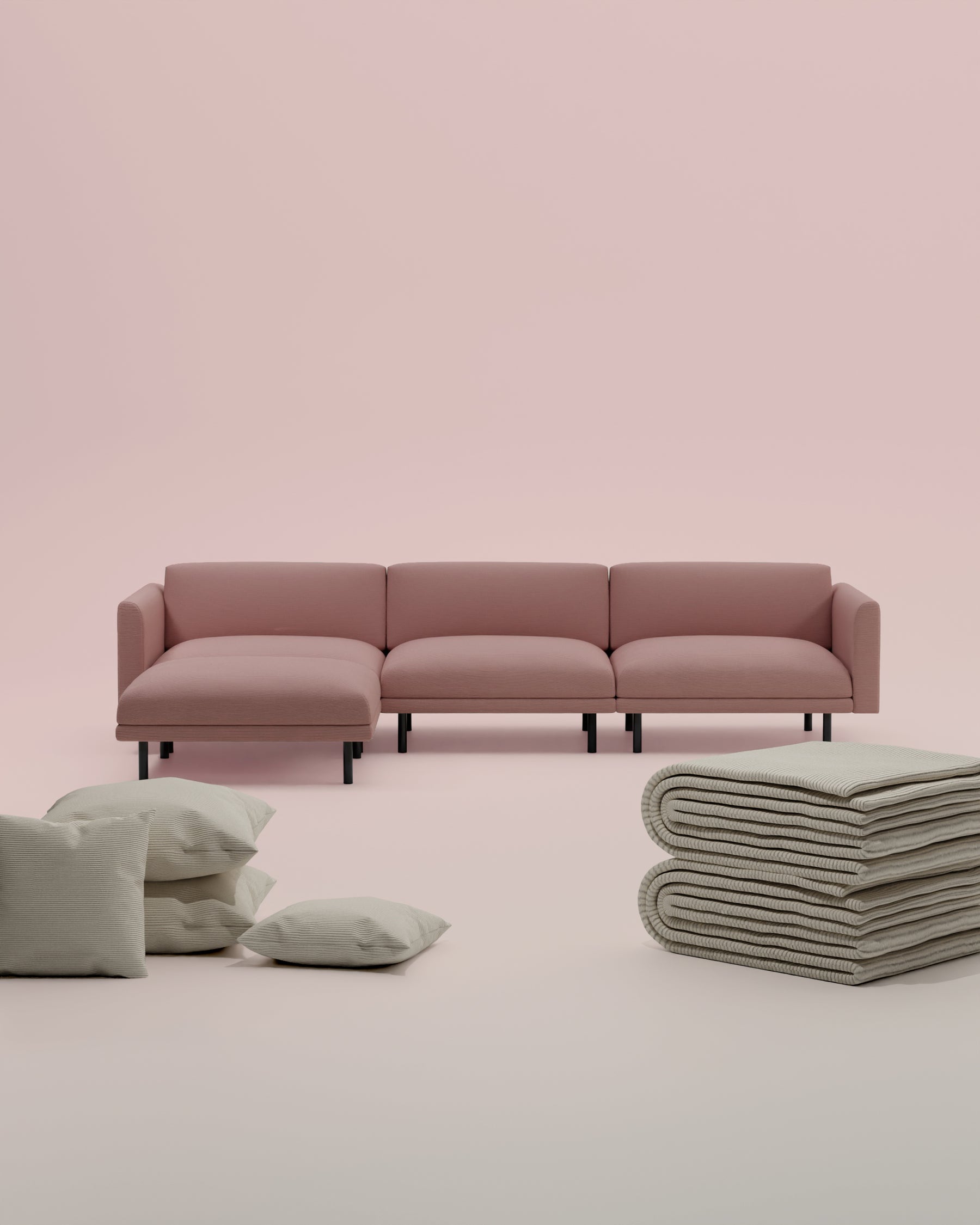 3 in 1 Set Modulares Sofa Aera Ecksofa mit Schlaffunktion