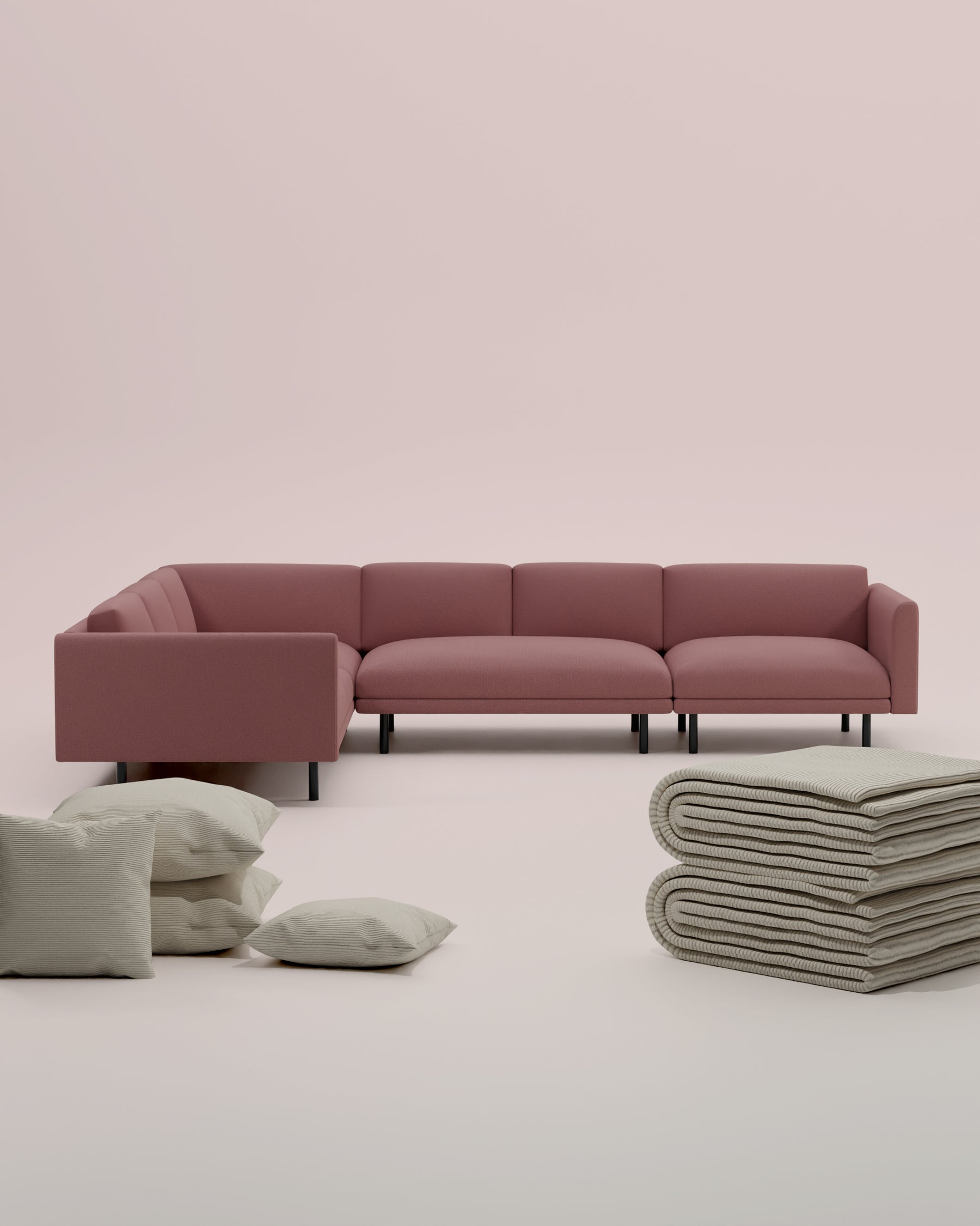 3 in 1 set modular sofa Aera corner sofa XL with sleeping function