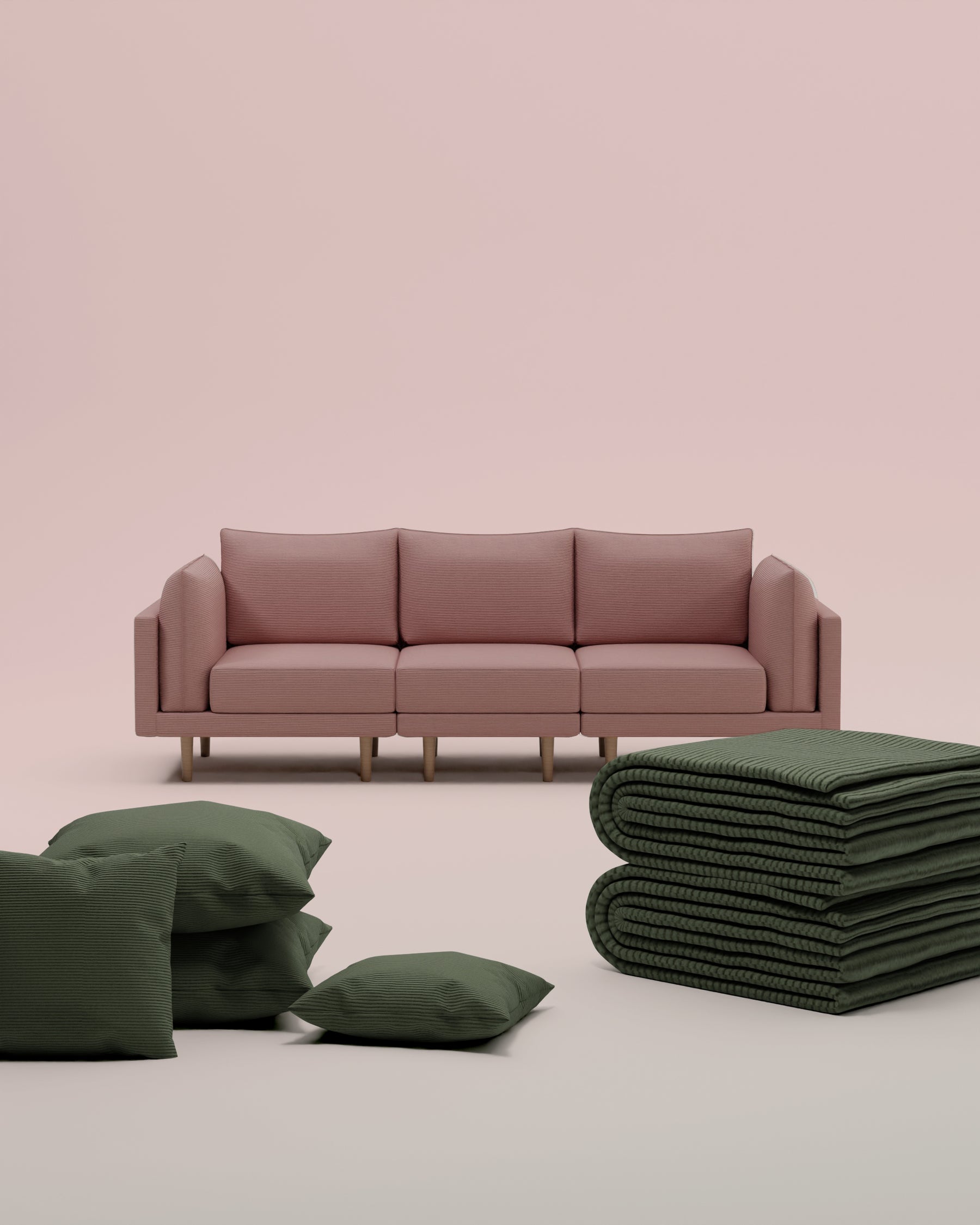 3 in 1 Set Modular Sofa Donna 3-seater with sleep function