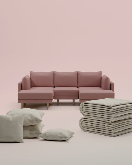 3 in 1 Set Modulares Sofa Donna U-Form mit Schlaffunktion