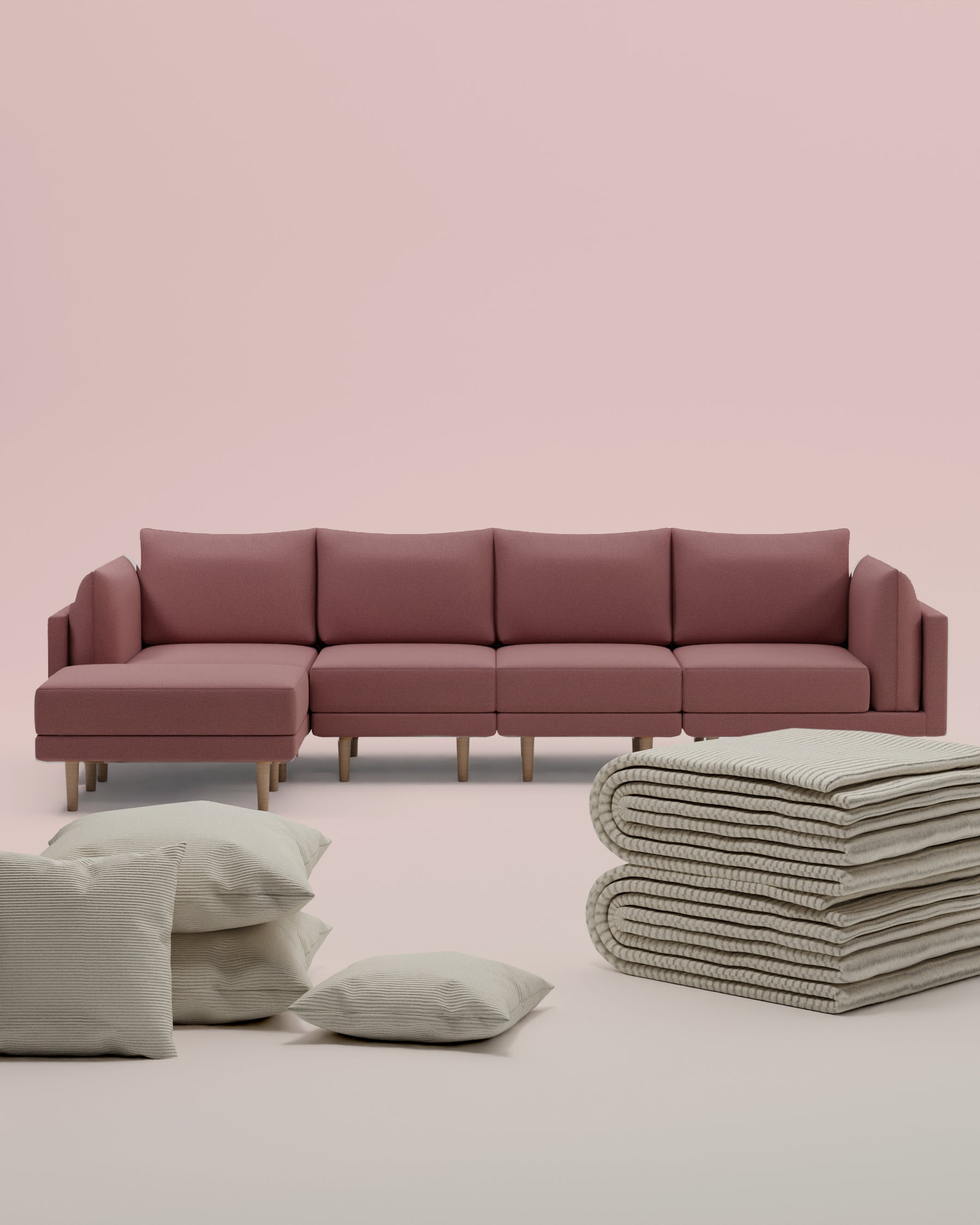 3 in 1 set modular sofa Donna corner sofa XL with sleeping function