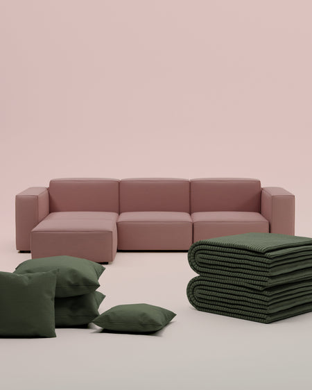 3 in 1 set modular sofa Harvey L 4-seater with sleep function