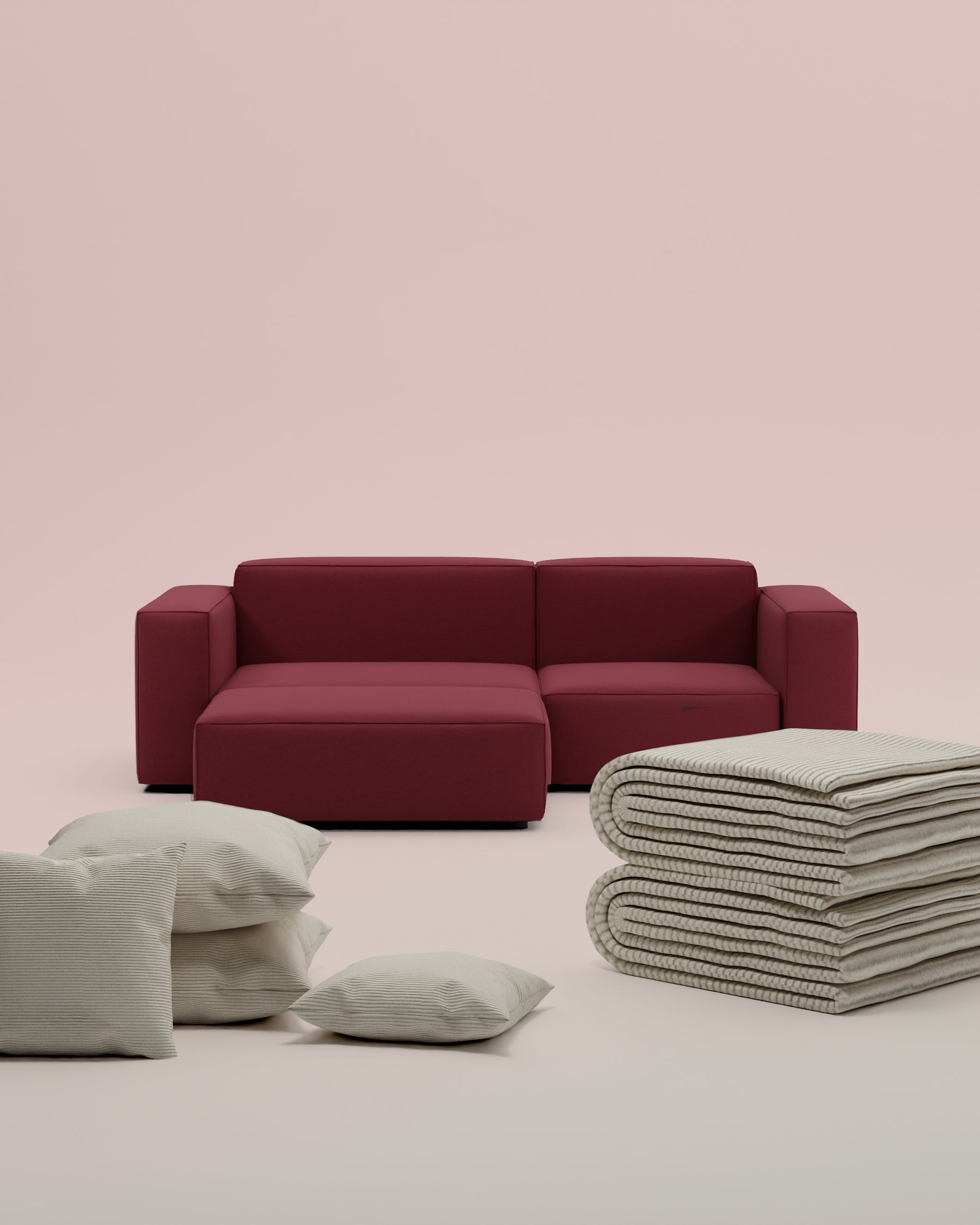 3 in 1 Set Modulares Ecksofa Harvey 3-Sitzer mit Schlaffunktion