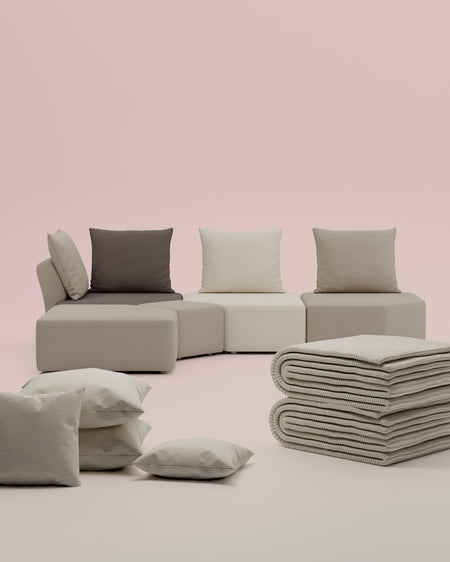 3 in 1 Set Modulares Sofa Katrina mit Schlaffunktion