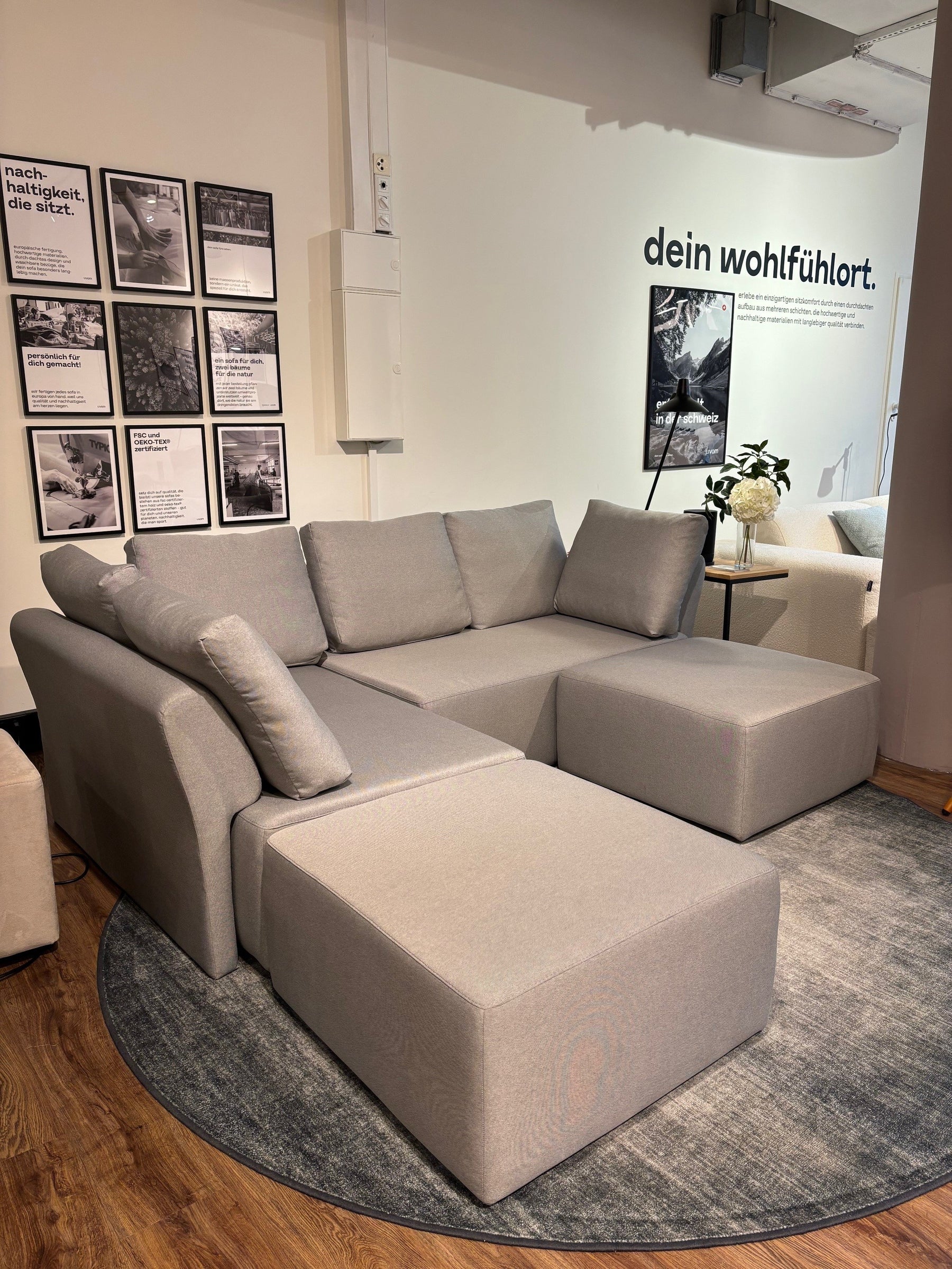 Amy modular corner sofa with sleeping function