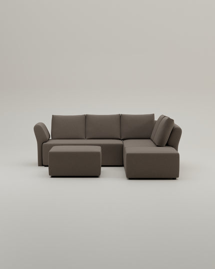 Modulares Ecksofa Amy mit Schlaffunktion