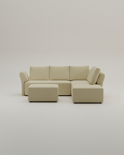 Modulares Ecksofa Amy mit Schlaffunktion