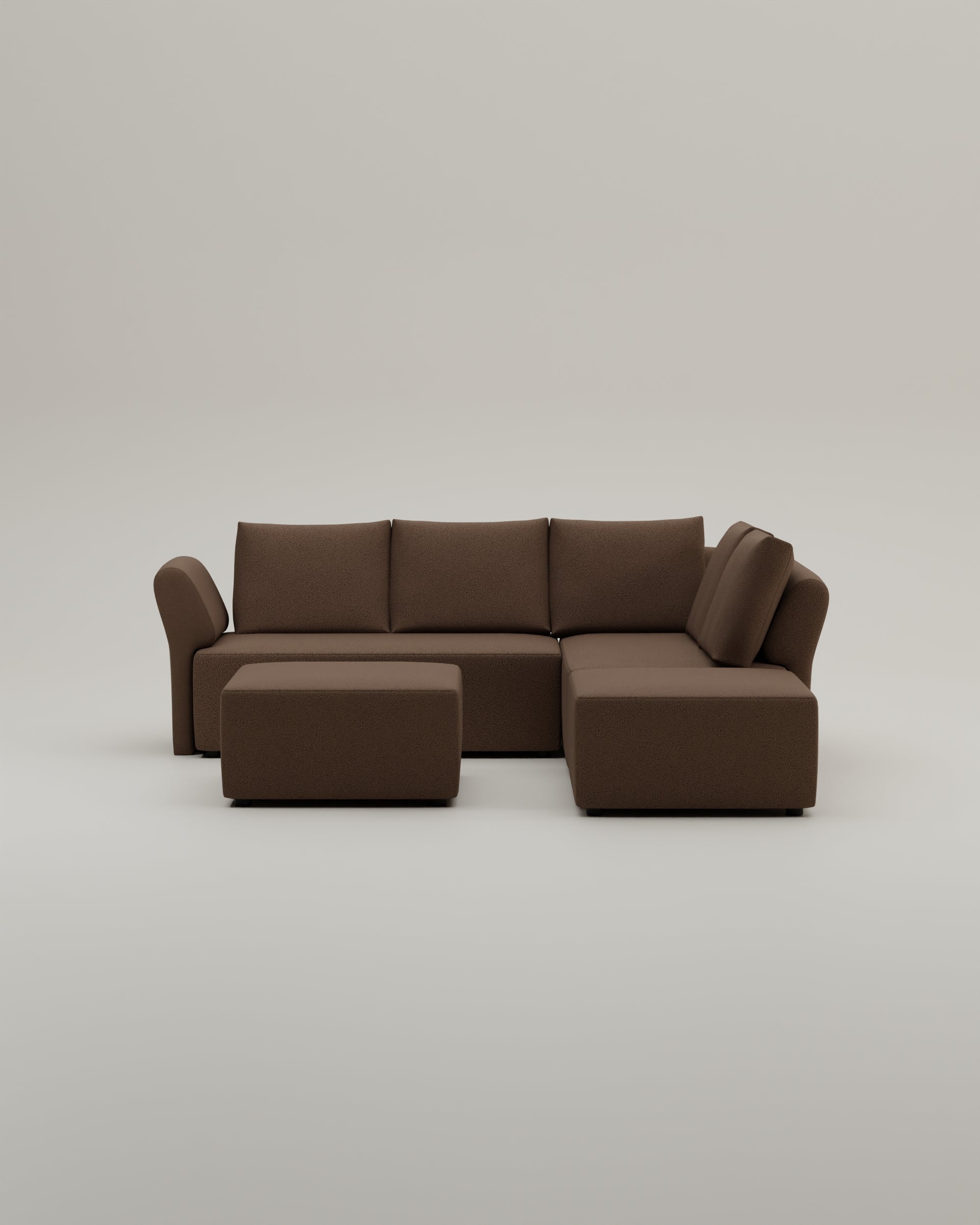 Fabric cover - Amy modular corner sofa with sleep function