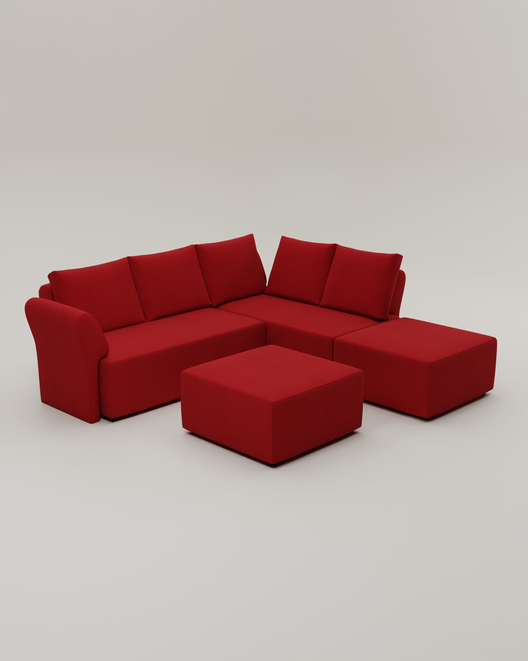 Fabric cover - Amy modular corner sofa with sleep function