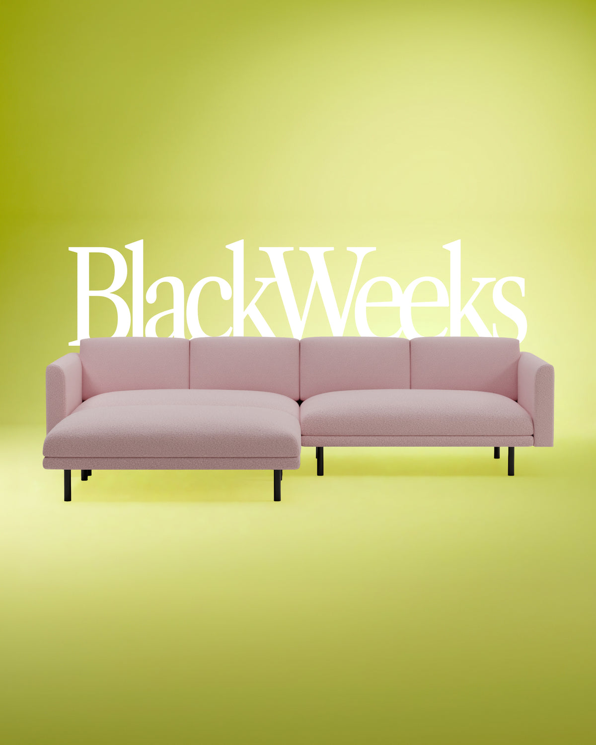 Modular sofa Aera 3-seater with ottoman with sleep function