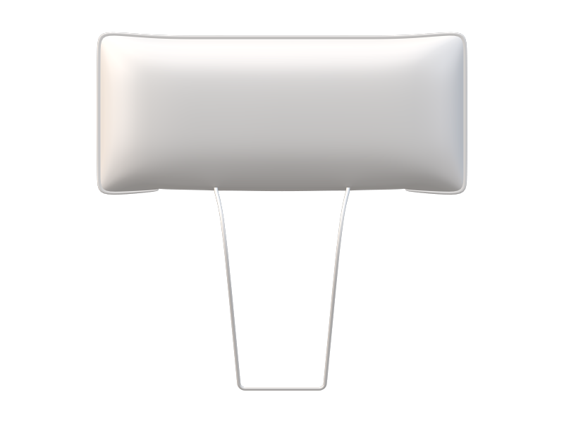 Fabric cover - Headrest with seam (Configurator)