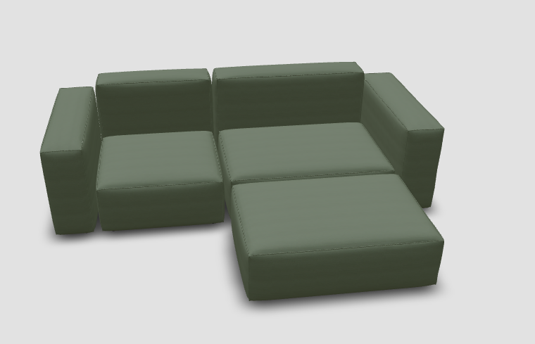 Outlet - Modulares Harvey mit Schlaffunktion + Stoffbezug (cord-nata)