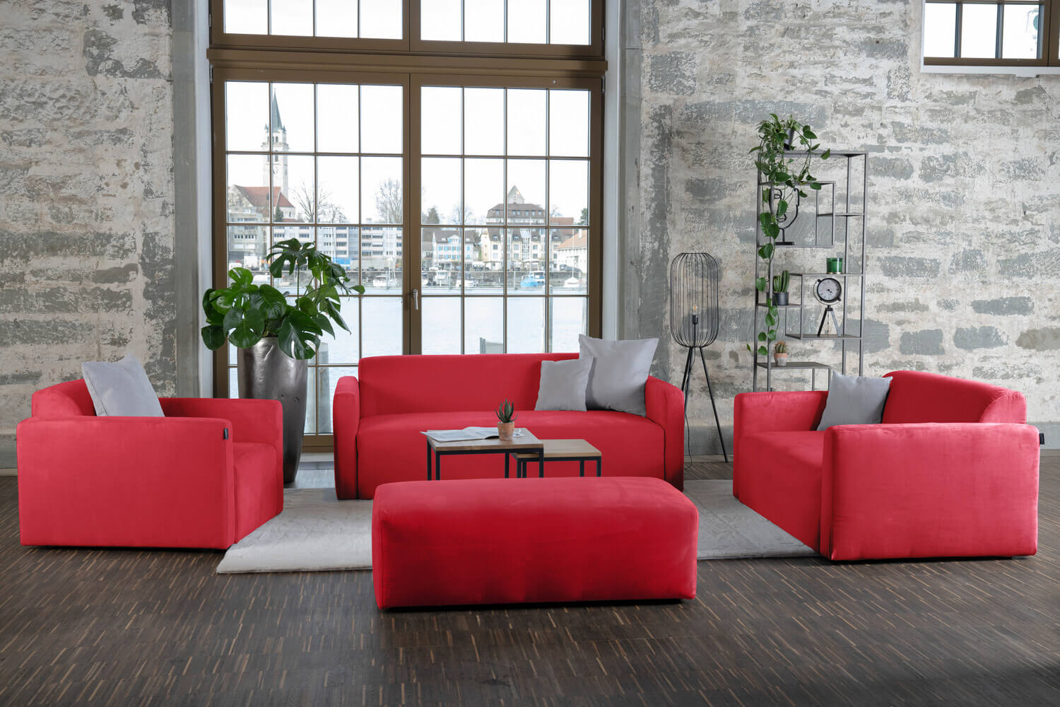 Paula M modular sofa with sleep function