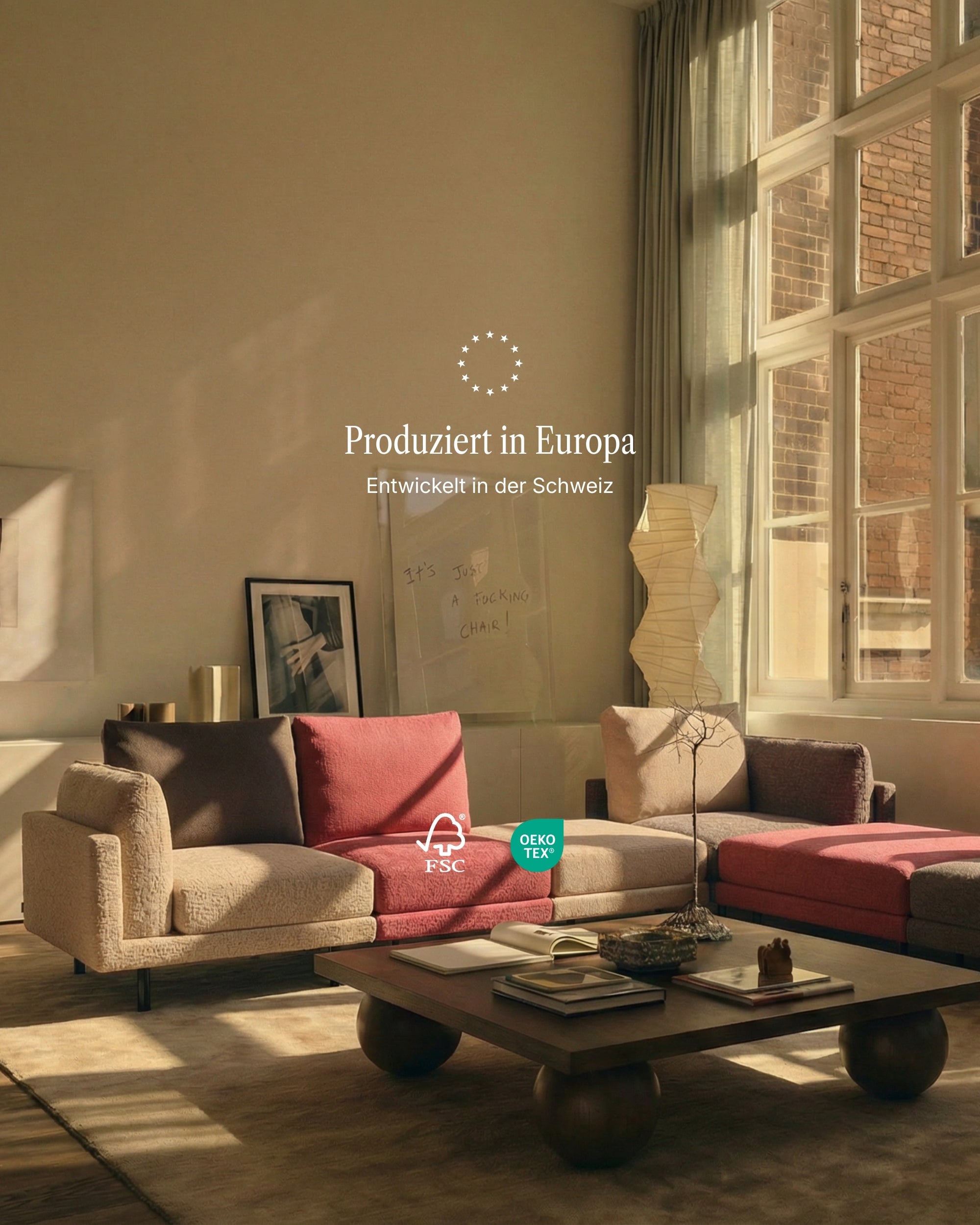 Modulares Sofa Donna 3-Sitzer mit Schlaffunktion