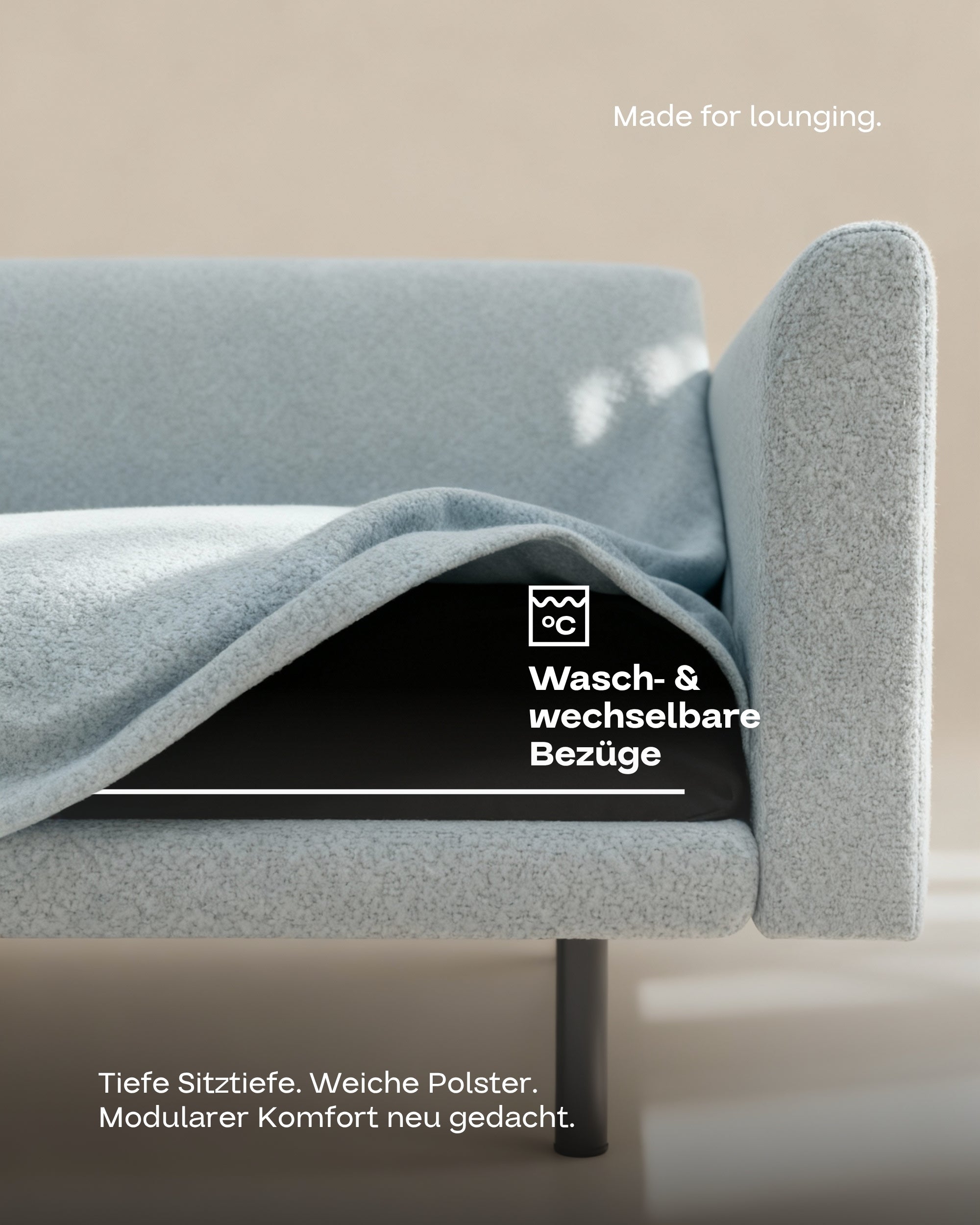 Modulares Sofa Aera 5-Sitzer mit Schlaffunktion