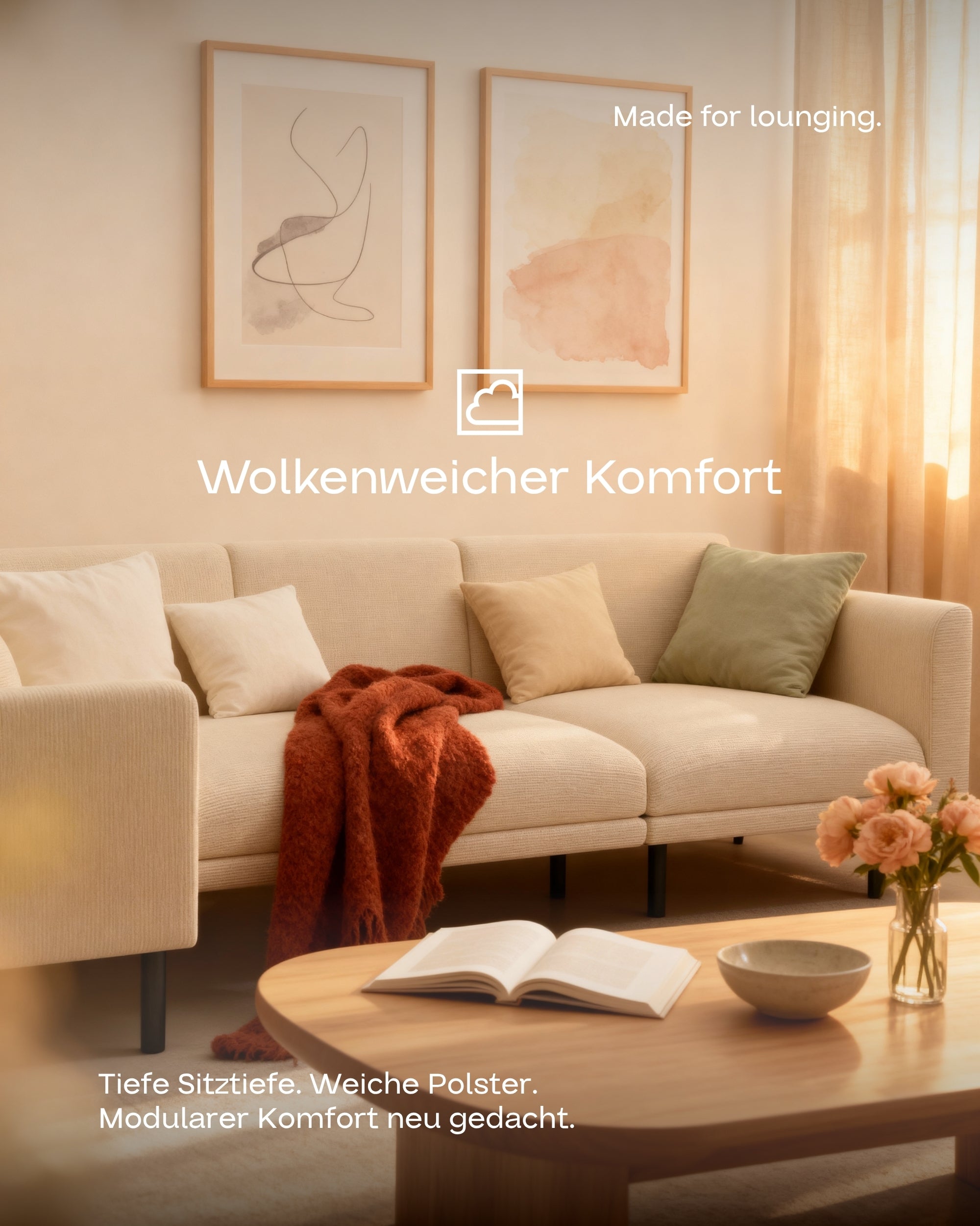 Modulares Sofa Aera Ecksofa XL mit Schlaffunktion