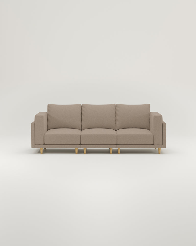 Modulares Sofa Donna 3-Sitzer mit Schlaffunktion - Stoff Nova