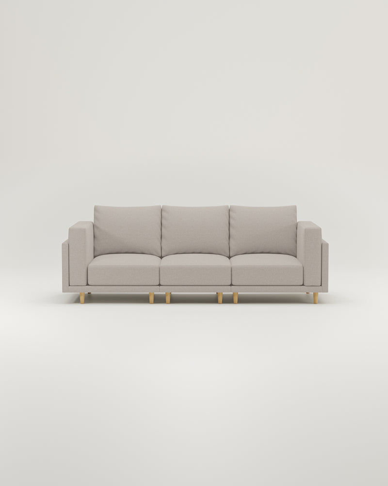 Modulares Sofa Donna 3-Sitzer mit Schlaffunktion - Stoff Nova