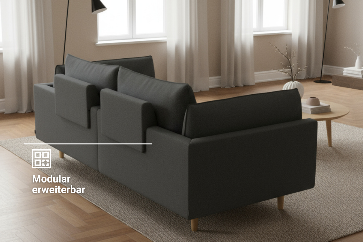 Modular sofa Donna XS with sleep function