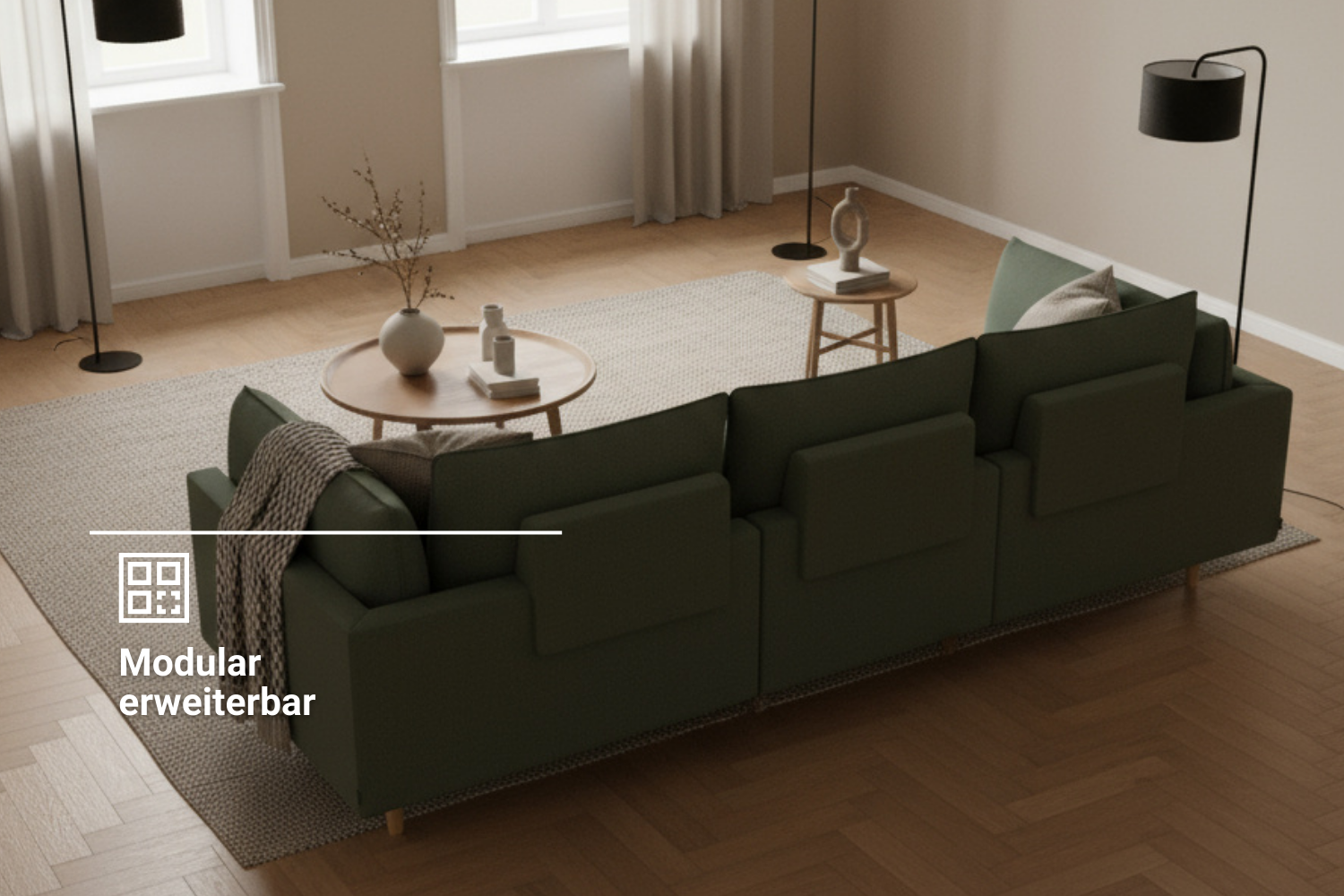 Modular sofa Donna XS with sleep function