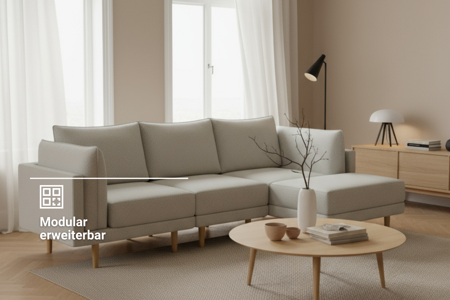 Modular sofa Donna XS with sleep function