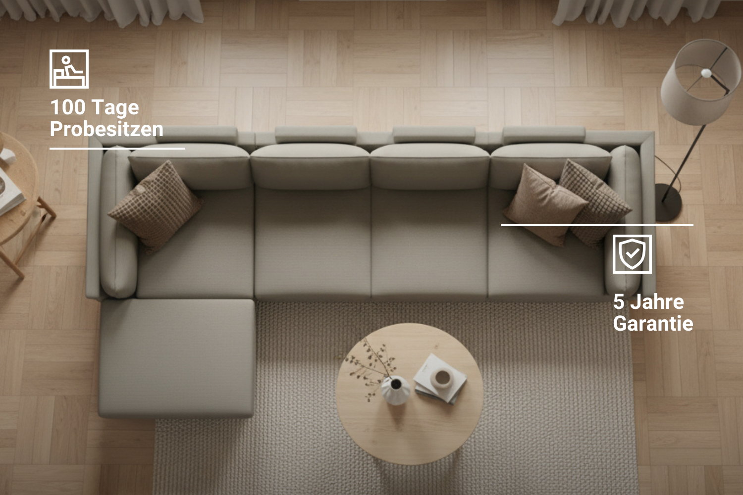 Modular sofa Donna XS with sleep function
