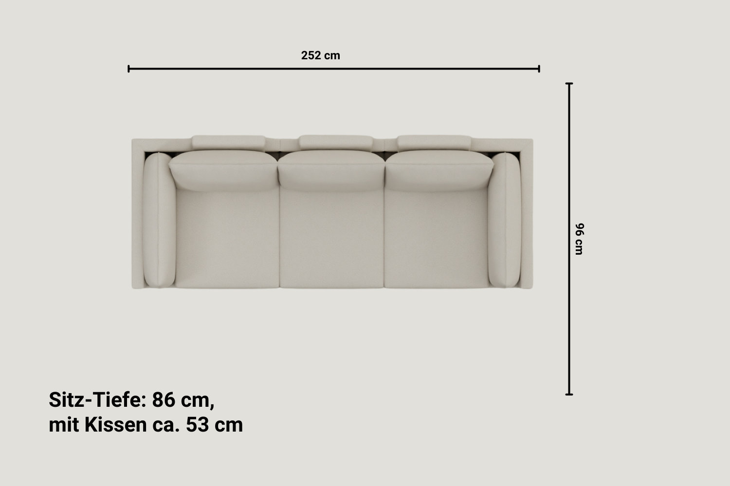 Modular sofa Donna XS with sleep function